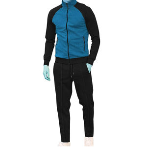 Ensemble de survêtements pour hommes à manches longues à col montant et fermeture éclair 100% survêtements en coton du Pakistan - Product Image 3