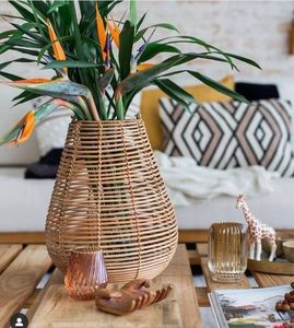 Wholesales Hand Woven Rattan Planter Flower Pot <b>Baskets</b> Home Decoration Wicker <b>Baskets</b> <b>Plant</b> Pots for Indoor <b>Plants</b> Table Decor - Product Image 5