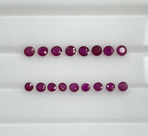 High Quality Natural Burma <b>Ruby</b> Heated 2-3mm Calibrated Round Cut Reddish Pink Color Loose Gemstone for Making Necklace <b>Bracelet</b> - Product Image 2