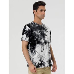 Camisetas de manga corta casuales con estampado deportivo de diseño sólido y de la mejor calidad, con impresión digital, etiqueta privada y efecto tie-dye. - Product Image 3