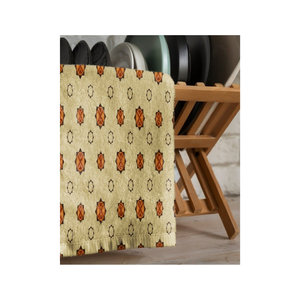 Serviette de cuisine moderne 100% coton brodé Jacquard GOTS approuvé 520GSM Ultra absorbant séchage rapide résistant aux taches - Product Image 5