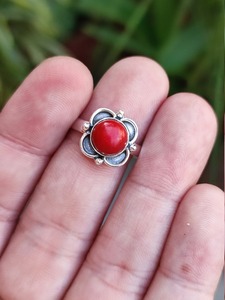 Anillo de compromiso de moda estilo bohemio para hombre hecho a mano 925 plata esterlina ágata rodio plateado joyería estampada - Product Image 2