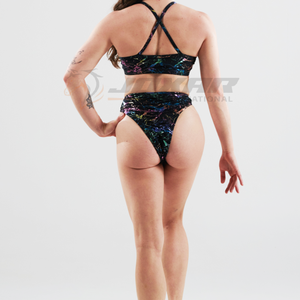 Pantalones de baile en barra cómodos sin costuras diseñados para la flexibilidad y el agarre Material duradero Tela de secado rápido Ideal para la venta - Product Image 4