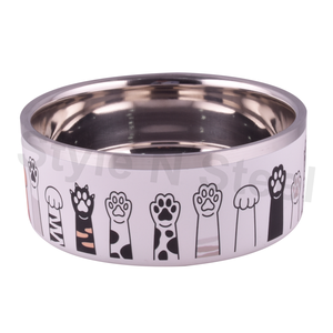 Cuenco portátil para mascotas con estampado de doble pared, cuenco de agua para perros, precio al por mayor, cuenco para mascotas clásico - Product Image 2