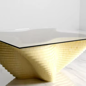 Mesa de centro moderna de lujo paramétrica única, extraíble, ligera, lavable, decoración interior para el hogar, muebles llamativos - Product Image 1