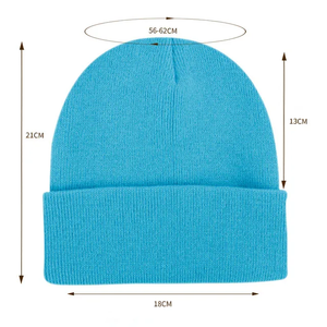 หมวกถักนิตติ้งสำหรับฤดูหนาวปรับแต่งได้ทั้งชายและหญิงชุดบีนนี่ให้ความอบอุ่นกลางแจ้งโลโก้ของผู้ผลิตทั่วไป - Product Image 6