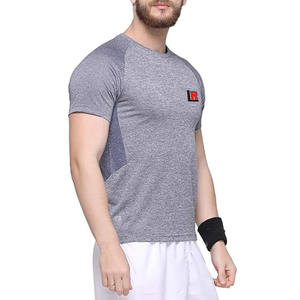 Camiseta de entrenamiento sólida de suministro directo de fábrica para hombre para gimnasio y correr deportes logotipo personalizado impresión Digital al por mayor - Product Image 6