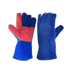 2025 logotipo personalizado antivibración de alto impacto resistente al aceite y al gas guantes de soldadura de cuero impermeables guantes de cuero de mano de seguridad - Product Image 4