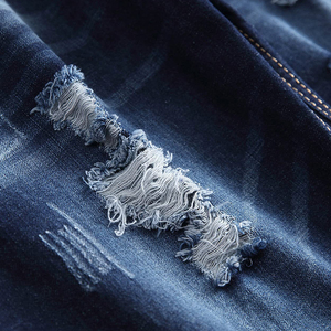 Short en jean 100% coton personnalisé de haute qualité Cargo d'été décontracté avec décoration déchirée et logo grande taille XS et XXS - Product Image 4