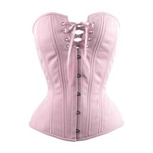 Satin Overbust <b>Corset</b> Top for Women Boned Bustier <b>Lace</b> Design Perfect for Bridal Prom or Evening Event and Fashion Dress Wear - Product Image 5
