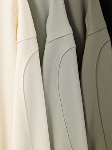 Vente en gros streetwear 380 coton mélangé personnalisé manches raglan sweats à capuche sans ficelle sweats à capuche unisexe surdimensionnés expédition DDP - Product Image 4