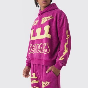 New Design Oversized Fit Acid Wash Maternity Unisex for Tracksuit Casual Streetwear Sweat Set Jogging Sportswear - Product Image 5