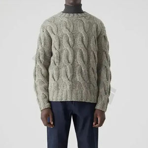 Pulls en tricot techniques pour hommes, design personnalisé, hiver, lourd, 220g, séchage rapide, respirant, grande taille, confortable, nouvelle mode - Product Image 4