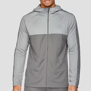 Chándal con cremallera de poliéster transpirable cómodo para hombre, cortavientos OEM con logotipo personalizado para invierno, novedad - Product Image 6