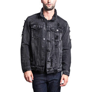 Veste en jean Lightermen pour homme, collection hiver, coutures de qualité supérieure, vintage, 100% coton, respirante et à séchage rapide, logo sur le devant - Product Image 6