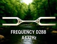 Diapason double fréquence en aluminium Mars |   432 Hz et 288 Hz |   avec un marteau |   Taille 3 pieds |   Garantie de 3 ans