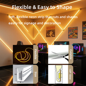 Lampu Strip <span class=keywords><strong>Neon</strong></span> Tahan Air OEM ODM IP67 24V Tahan Air Luar Ruangan 12V 0410 Strip <span class=keywords><strong>Neon</strong></span> Fleksibel Putih Hangat, Putih Dingin, RGB - Product Image 3