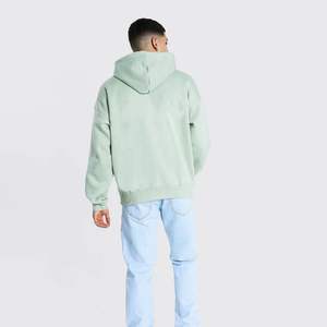 Sudadera con Capucha Oversize para Hombre, Estilo 2026, Precio Económico al por Mayor, Ropa de Invierno, Logotipo Bordado, Sudadera de Algodón con Detalles Desgastados - Product Image 3