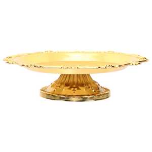 Soporte de pastel de latón pulido espejo redondo romántico cena fiestas decorativo soporte de pastel de latón de alta calidad - Product Image 3