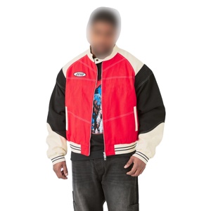 Veste universitaire à la mode mélange de laine brodé personnalisé surdimensionné Letterman veste Faux cuir rétro patchs vestes pour hommes - Product Image 2