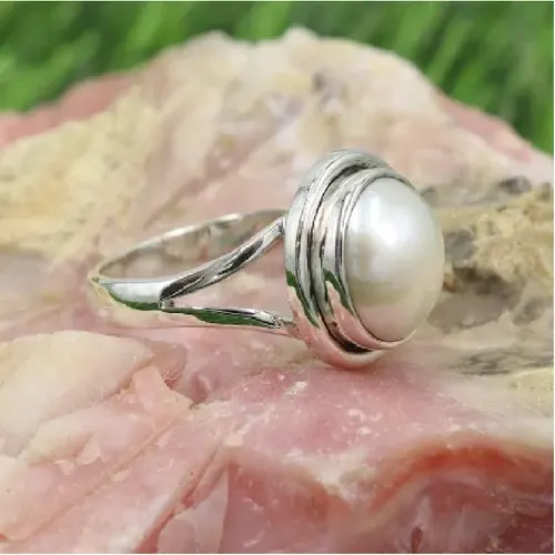 Anillo de Plata de Ley 925 al por mayor anillo de plata de piedra natural anillo personalizado para mujeres y hombres