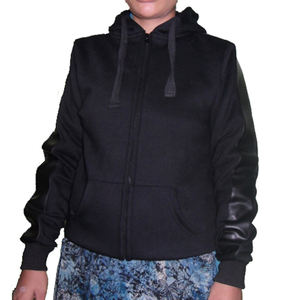 Alta calidad 100% algodón polar lavado antiarrugas hombres manga larga cremallera Sudadera Capucha logotipo personalizado estampado sólido invierno - Product Image 1