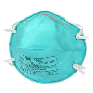 Masque facial jetable en tissu non tissé 3M 1860, aide à réduire l'exposition du porteur à certaines particules atmosphériques, y compris celles générées - Product Image 3