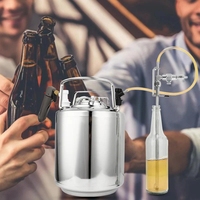 Pistolet de remplissage de bouteilles en acier inoxydable, kit de carbonatation pour fût de bière maison avec remplissage CO2, utilisation intuitive à une main