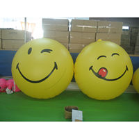 Ballon gonflable personnalisé avec visage souriant - Ballon de plage Happy Face, amusement estival géant, jouet pour fête au bord de la piscine, jeux en plein air