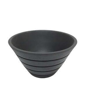 ชามข้าวทรงกลมทำจากไม้พร้อมชามใส่ซุปผลไม้งานฝีมือสีดำ - Product Image 2