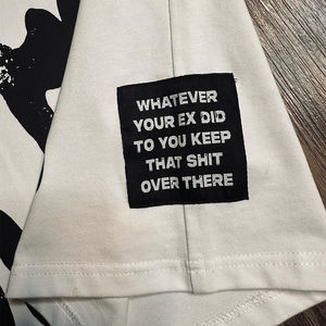 Venta al por mayor de camisetas de algodón 100% algodón 260 GSM de manga corta para hombres de peso pesado de gran tamaño caja negra camiseta Boxy Fit camisetas para hombres - Product Image 3