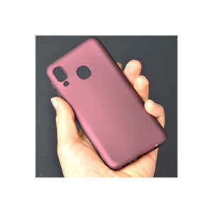 Coque de téléphone en silicone de qualité supérieure SNEL Premier pour Samsung Galaxy A40, toucher doux, anti-traces de doigts, protection arrière rouge 7 Plus - Product Image 3