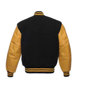 Chaquetas Bomber Gruesas de Alta Calidad para Hombre, Fabricación OEM Multicolor, Chaqueta Universitaria con Parche Bordado Personalizado - Product Image 3