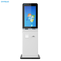 Terminal Punto de Venta con Pantalla Táctil Autoservicio de 21.5 Pulgadas, con Soporte de Pie, Impresión de Tickets para Restaurantes, Escáner Térmico de Códigos QR y Códigos de Barras, SDK