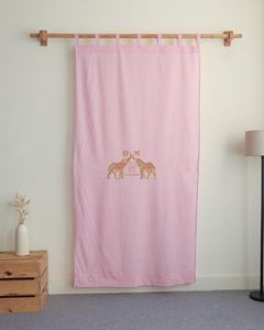 Cortinas de Algodón a Rayas Estilo Boho, Hechas a Mano con Bloques de Tinta, para Sala de Estar y Decoración del Hogar - Product Image 4