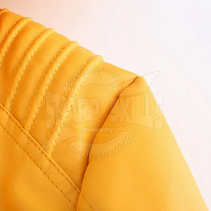 Chaqueta de cuero para mujer superventas último estilo con cuello levantado chaqueta de cuero de punto transpirable al por mayor - Product Image 4