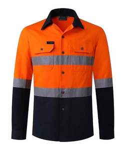 แจ็กเก็ตเซฟตี้สะท้อนแสงทำจากโพลีเอสเตอร์ระบายอากาศมีซิปและกระเป๋า EN ISO 20471สอดคล้อง - Product Image 1