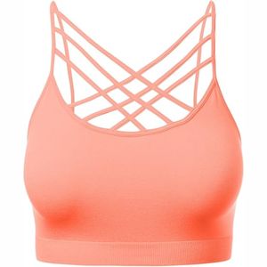 Nouvelle arrivée Soutien-gorge de sport pour femmes sur mesure Vêtements d'entraînement respirants avec motif solide et logo avant Bas quantité minimale de commande meilleur prix - Product Image 2