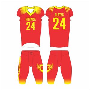 Camiseta de fútbol americano personalizable, camiseta de equipo de sublimación completa con estilo de conjunto de características de talla grande transpirable - Product Image 2