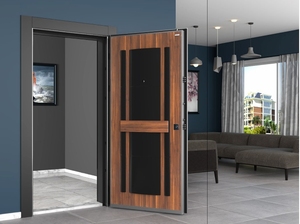 ABSDOOR PERLA Porte d'entrée intérieure de luxe Élégance intemporelle Construction en acier robuste pour appartements, villas Usine directe - Product Image 3