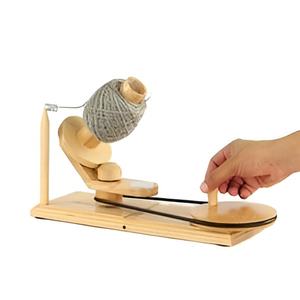 Enrollador de bolas de hilo de madera de haya moderno, esmalte de cera Natural portátil para tejer y ganchillo, estilo de moda de 3mm de espesor para costura - Product Image 4