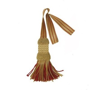 2025 mới Tua Tua cho đồng phục tốt nghiệp dài đầy màu sắc Dây Lụa tua làm bằng polyester rayon với hạt cho rèm cửa - Product Image 2