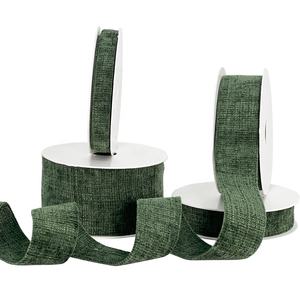 Pita Chenille Poliester 1 Inci Gulungan Pita Mewah Ideal untuk Pembungkus Hadiah Hari Raya - Product Image 2