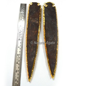 หัวลูกศรชุบทอง4นิ้วคริสตัลโมราธรรมชาติบำบัด - Product Image 4