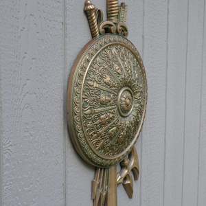 Escudo y espada, arte de pared de Metal fundido, decoración de estilo gótico Medieval único, artículo decorativo antiguo de Calvin, artesanía - Product Image 4