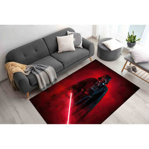Alfombra Estampada Star Wars: Roja, Moderna, Decorativa, Colorida, Personalizada, para Salón, Pasillo, con Pelo Suave - Product Image 4