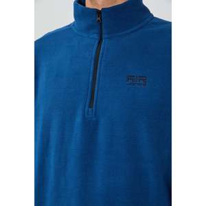 Sudadera de Forro Polar con Cuello Alto para Hombre Air Jones, Suéter Cálido para Uso Casual al Aire Libre, Azul Marino, Modelo 88310 - Product Image 5