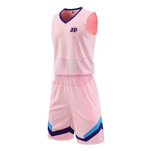 Uniforme de basket-ball durable, coutures renforcées, taille plus, évacuation de l'humidité, léger, respirant, 100% polyester pour adulte - Product Image 2