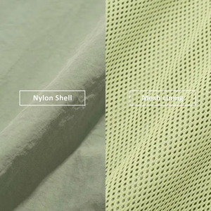 Service OEM ODM – Ensemble survêtement coupe ample 2 pièces personnalisé pour femme, léger, oversize, en nylon PVC antibactérien, pour homme - Product Image 6