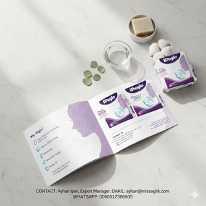 Serviettes hygiéniques jetables WUGLO en coton biologique doux, respirantes, super absorbantes, avec protection anti-fuites, à ailettes, pour adultes, taille régulière - Product Image 5